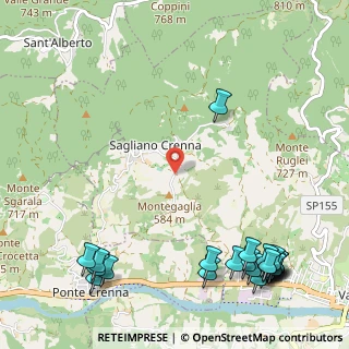 Mappa Frazione Sagliano, 27057 Varzi PV, Italia (1.65833)