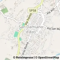 Map San Damiano d'Asti