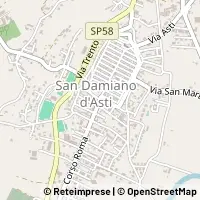 Map San Damiano d'Asti