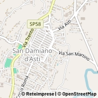 Hartă San Damiano d'Asti