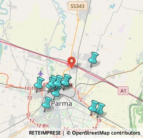 Mappa Via Carra, 43122 Parma PR, Italia (3.91818)