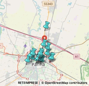 Mappa Via Carra, 43122 Parma PR, Italia (3.31111)