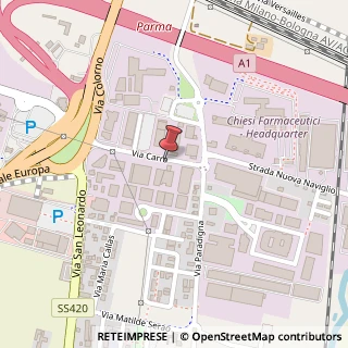 Mappa Via Carra, 11, 43122 Parma, Parma (Emilia Romagna)