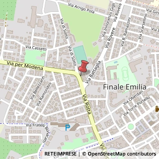 Mappa Via della Rotta, 14/A, 41034 Finale Emilia, Modena (Emilia Romagna)