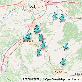 Mappa Via V. Alfieri, 14040 Vigliano D'asti AT, Italia (3.55364)