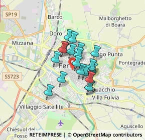 Mappa Piazza Trento Trieste, 44121 Ferrara FE, Italia (1.029)
