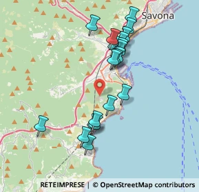 Mappa Località Boscaccio, 17047 Vado Ligure SV, Italia (3.605)