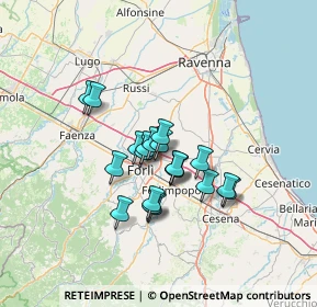 Mappa Via Don E. Servadei, 47122 Forlì FC, Italia (10.0225)