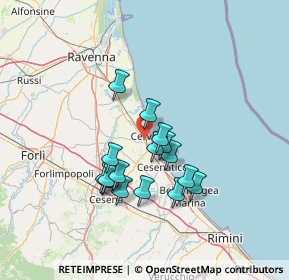 Mappa Via Lesina, 48015 Cervia RA, Italia (11.61438)