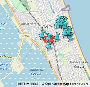 Mappa Via Eugenio Curiel, 48015 Cervia RA, Italia (0.7965)