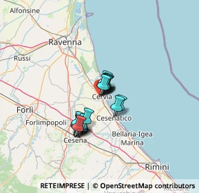 Mappa Via P. M. Curie, 48015 Cervia RA, Italia (9.0825)