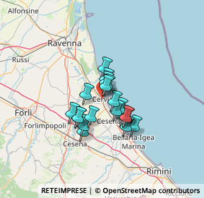 Mappa 48015 Cervia RA, Italia (8.8415)