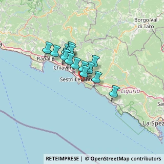 Mappa Via Erasmo Piaggio, 16039 Sestri Levante GE, Italia (9.32813)