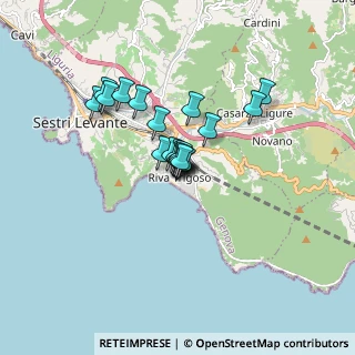 Mappa Via Erasmo Piaggio, 16039 Sestri Levante GE, Italia (1.047)