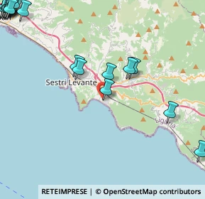 Mappa Via Antonio Gramsci, 16039 Sestri Levante GE, Italia (7.082)
