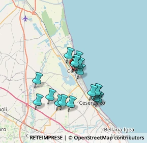 Mappa Via Mantellini, 48015 Cervia RA, Italia (6.07412)