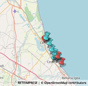 Mappa Viale della Stazione, 48015 Cervia RA, Italia (5.48462)