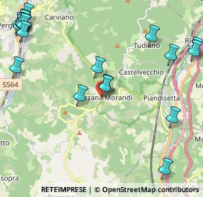 Mappa Via Pietrafitta, 40030 Grizzana Morandi BO, Italia (3.105)