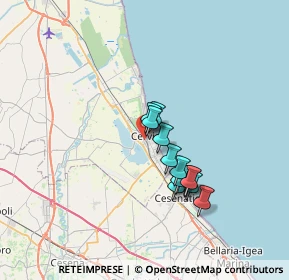 Mappa Via Rino Alessi, 48015 Cervia RA, Italia (5.38154)