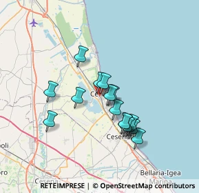 Mappa Via Rino Alessi, 48015 Cervia RA, Italia (5.86188)