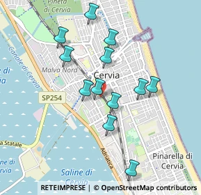 Mappa Via Rino Alessi, 48015 Cervia RA, Italia (0.85083)