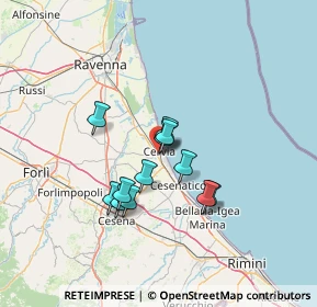 Mappa Via Rino Alessi, 48015 Cervia RA, Italia (10.245)