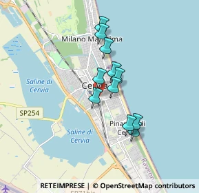 Mappa Via Monte Amiata, 48015 Cervia RA, Italia (1.32727)