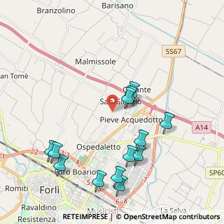 Mappa Via Zampeschi, 47122 Forlì FC, Italia (2.27923)