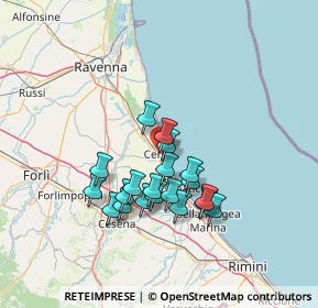 Mappa Via Tommaso Guerra, 48015 Cervia RA, Italia (11.7825)