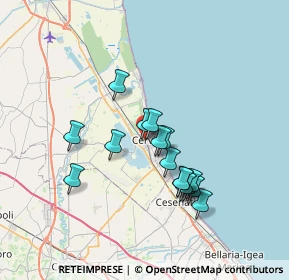 Mappa Via Tommaso Guerra, 48015 Cervia RA, Italia (6.04063)