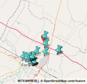 Mappa Via dei Mercanti, 47122 Forlì FC, Italia (3.9665)