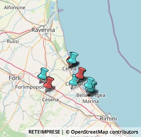 Mappa Via Volturno, 48015 Cervia RA, Italia (9.53)