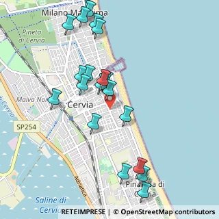 Mappa Viale Volturno, 48015 Cervia RA, Italia (1.118)