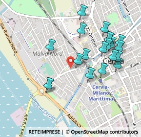 Mappa Via dei Giacinti, 48015 Cervia RA, Italia (0.502)