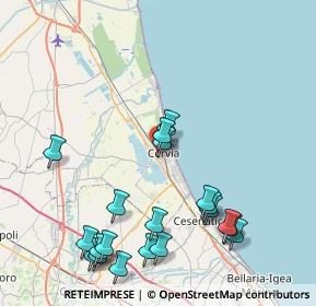 Mappa Via Palazzone, 48015 Cervia RA, Italia (9.6835)