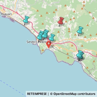 Mappa Via Usodimare, 16039 Sestri Levante GE, Italia (3.86909)