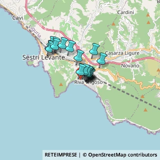 Mappa Via Usodimare, 16039 Sestri Levante GE, Italia (1.028)