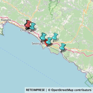 Mappa Via Usodimare, 16039 Sestri Levante GE, Italia (6.8825)