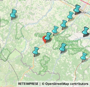 Mappa Via Montanara Ponente, 40025 Fontanelice BO, Italia (9.9965)