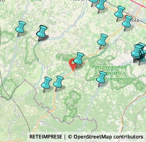 Mappa Via Montanara Ponente, 40025 Fontanelice BO, Italia (11.1775)