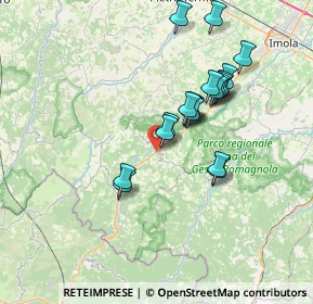 Mappa Via Montanara Ponente, 40025 Fontanelice BO, Italia (6.3445)