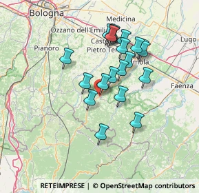 Mappa Via Montanara Ponente, 40025 Fontanelice BO, Italia (12.2145)