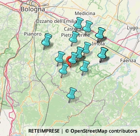 Mappa Via Montanara Ponente, 40025 Fontanelice BO, Italia (10.7645)