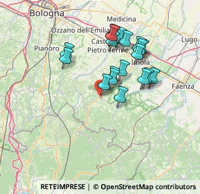 Mappa Via Montanara Ponente, 40025 Fontanelice BO, Italia (12.6555)