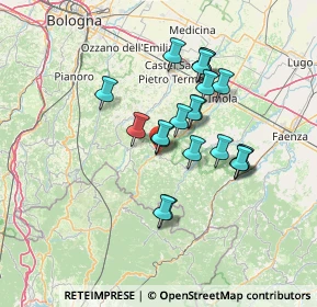 Mappa Via Montanara Ponente, 40025 Fontanelice BO, Italia (11.524)