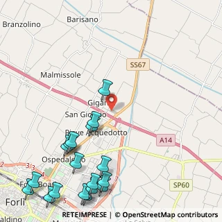 Mappa Via Domenico Martoni, 47122 Forlì FC, Italia (3.11056)