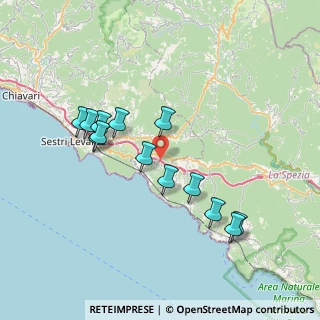 Mappa Località Tessi, 16030 Moneglia GE, Italia (7.19385)