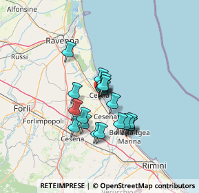 Mappa Via Monte Fumaiolo, 48015 Cervia RA, Italia (9.6675)