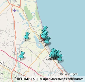 Mappa Cervia - Milano Marittima, 48015 Cervia RA, Italia (5.33882)