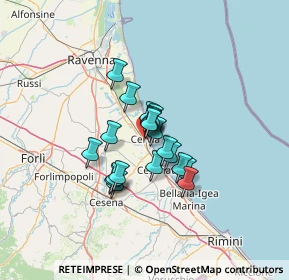 Mappa Cervia - Milano Marittima, 48015 Cervia RA, Italia (8.548)